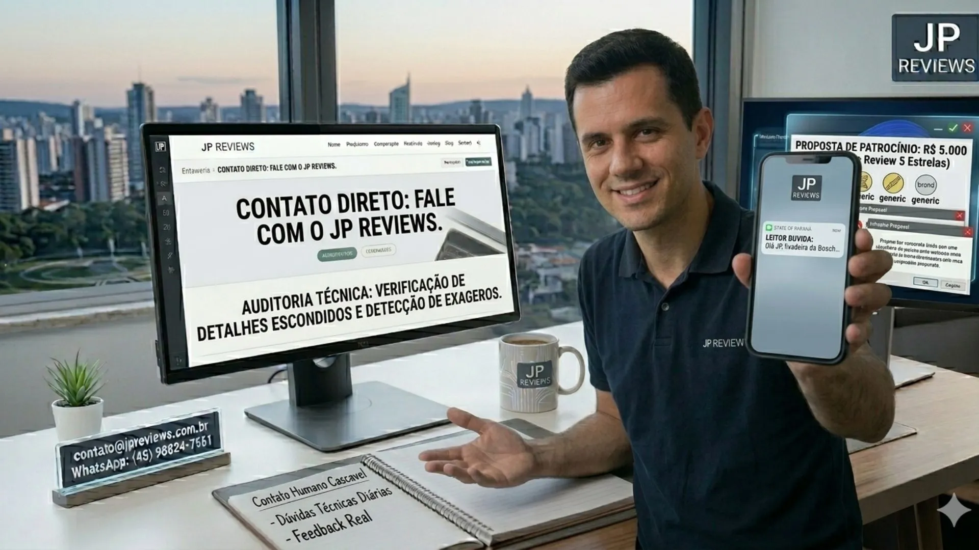 Como falar com o JP Reviews